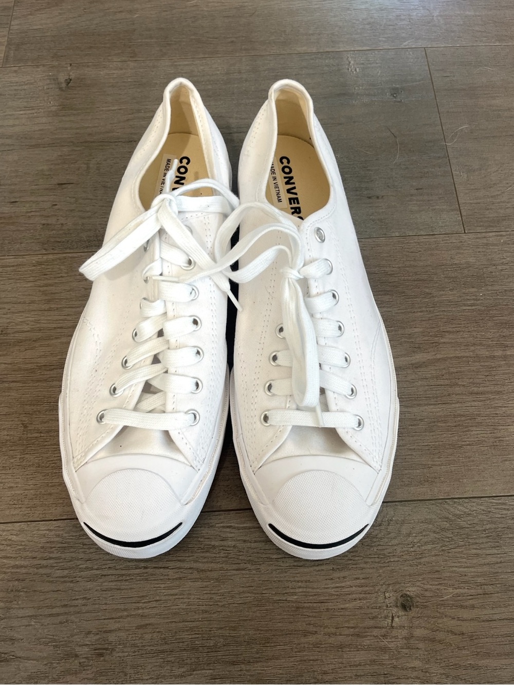 Converse White Low-Profile Canvas Sneakers